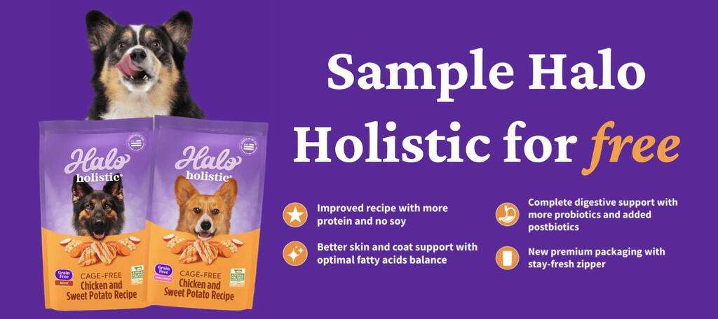 Get A Free Sample Of Halo Holistic Dog Food – No Purchase Required!